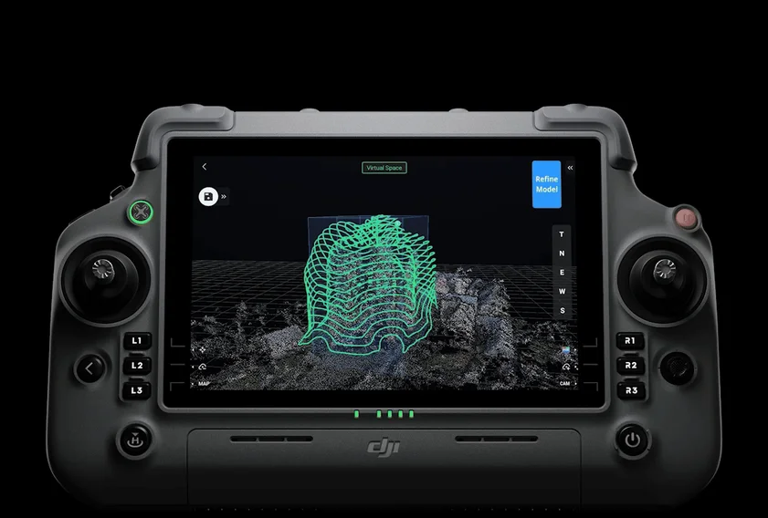 Aerial mapping volume measurement screenshot